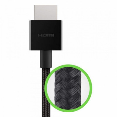 Кабель мультимедійний HDMI to HDMI 1.0m V2.1 Belkin (AV10176BT1M-BLK)