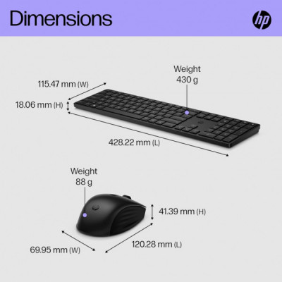 Комплект HP 650 Wireless UA Black (4R013AA)