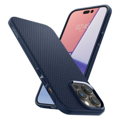 Чохол до мобільного телефона Spigen Apple iPhone 14 Pro Liquid Air, Navy Blue (ACS04958)