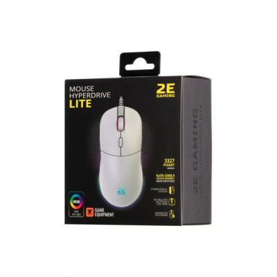Мишка 2E Gaming HyperDrive Lite RGB White (2E-MGHDL-WT)