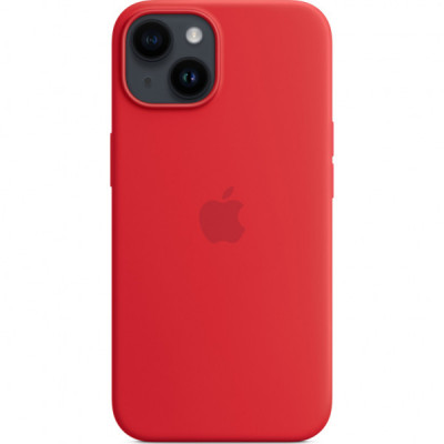 Чохол до мобільного телефона Apple iPhone 14 Plus Silicone Case with MagSafe - (PRODUCT)RED,Model A2911 (MPT63ZE/A)