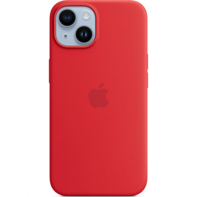 Чохол до мобільного телефона Apple iPhone 14 Plus Silicone Case with MagSafe - (PRODUCT)RED,Model A2911 (MPT63ZE/A)