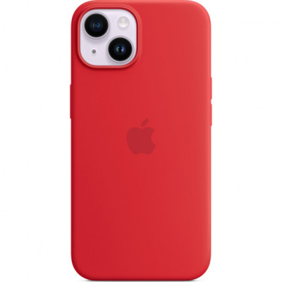 Чохол до мобільного телефона Apple iPhone 14 Plus Silicone Case with MagSafe - (PRODUCT)RED,Model A2911 (MPT63ZE/A)