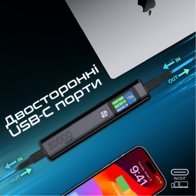 Батарея універсальна Promate 20000mAh 130W (titan-130)