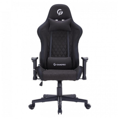 Крісло ігрове GamePro GC700FB Fabric Size L RGB Black (GC700FB RGB)