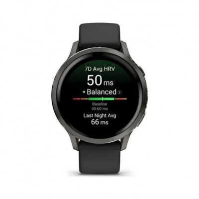 Смарт-годинник Garmin Venu 4 (41mm), Black w/ Slate + Black, GPS смарт-годинник (010-03013-02)