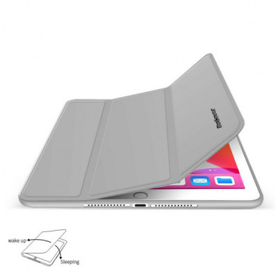 Чохол до планшета BeCover Tri Fold Soft TPU mount Apple Pencil Apple iPad 10.2 2019/2020/2021 Gray (706744)