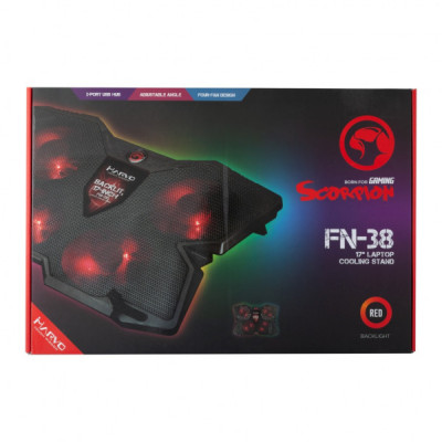 Підставка до ноутбука Marvo FN-38 17" Red-LED (10210026)