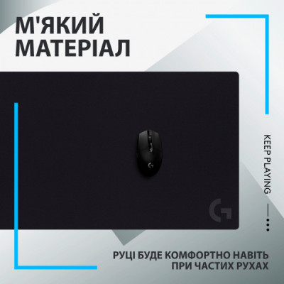 Килимок для мишки Logitech G840 Gaming Mouse Pad Black (943-000777)