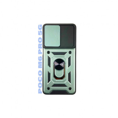 Чохол до мобільного телефона BeCover Military Poco M6 Pro 4G Dark Green (710939)