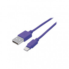 Дата кабель iPhone 5/6/Ipad 4, 0.15m purple Manhattan Intracom (394451)