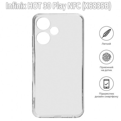 Чохол до мобільного телефона BeCover Infinix HOT 30 Play NFC (X6835B) Transparancy (709619)