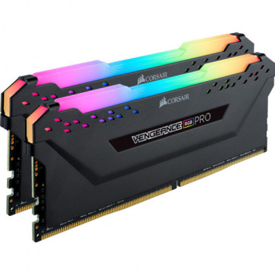 Модуль пам'яті для комп'ютера DDR4 32GB (2x16GB) 3200 MHz Vengeance RGB Pro Corsair (CMW32GX4M2E3200C16W)