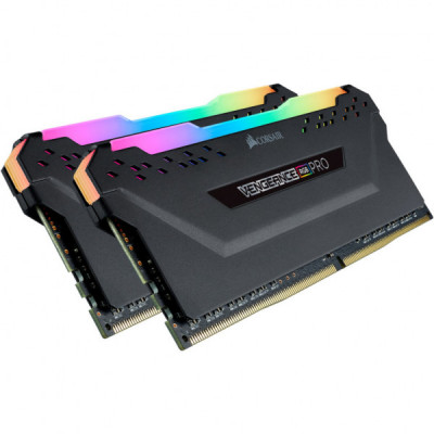 Модуль пам'яті для комп'ютера DDR4 32GB (2x16GB) 3200 MHz Vengeance RGB Pro Corsair (CMW32GX4M2E3200C16W)