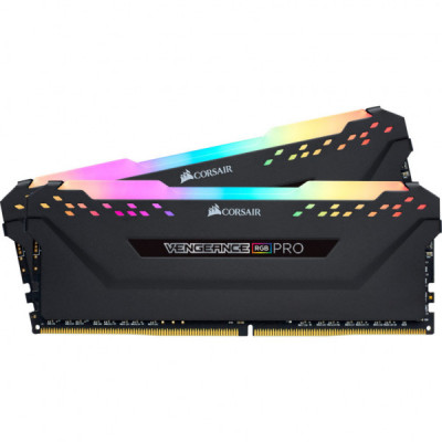 Модуль пам'яті для комп'ютера DDR4 32GB (2x16GB) 3200 MHz Vengeance RGB Pro Corsair (CMW32GX4M2E3200C16W)