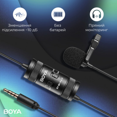 Мікрофон Boya BY-M1 Pro II Black (BY-M1 Pro II)