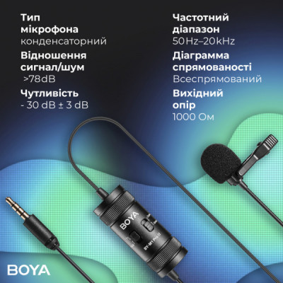 Мікрофон Boya BY-M1 Pro II Black (BY-M1 Pro II)