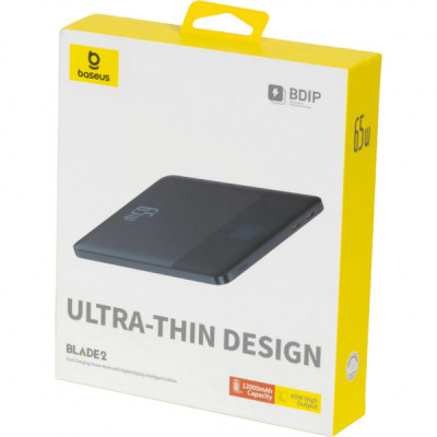 Батарея універсальна Baseus Blade2 Fast 12000mAh 65W, Blue (P10063801323-00)