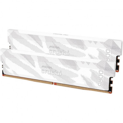 Модуль пам'яті для комп'ютера DDR5 32GB (2x16GB) 6400 MHz Pro Overclocking White Micron (CP2K16G64C32U5W)