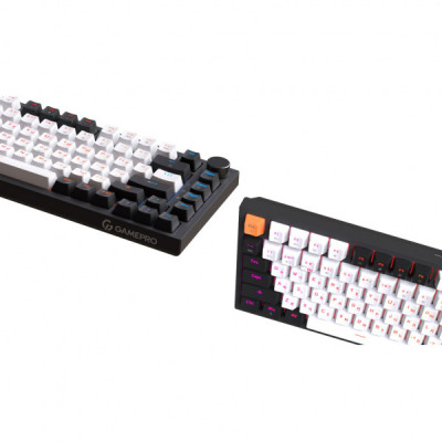 Клавіатура GamePro Asgard Valhalla QLAB Sakura Switch RGB Bluetooth/Wireless/USB-C UA Black (MK160-B-QS-PRO)