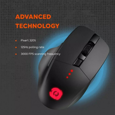 Мишка Canyon Crusader GMW-13 RGB Wireless Black (CND-SGMW13)