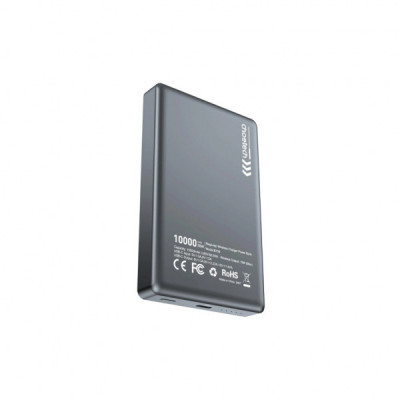 Батарея універсальна Choetech Magnetic Wireless 10000mAh 20W, PD, Qi-15W, USB-C In/Out, Ultra-thin, Black (B739-CCBK)