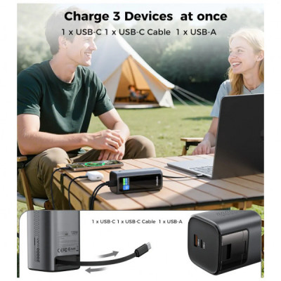 Батарея універсальна Choetech 20000mAh, PD/130W, QC, AFC , TFT, pass-through charging (B815C) Батарея універсальна Choetech 20000mAh, PD/130W, QC, AFC , TFT, pass-through charging (B815C)