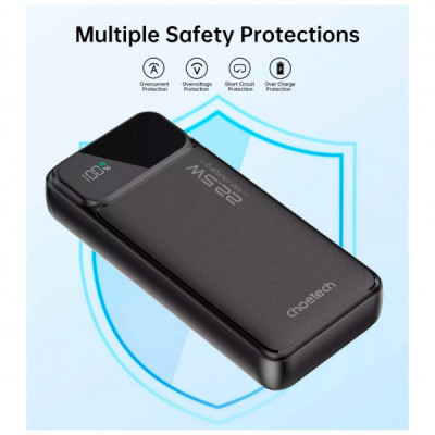 Батарея універсальна Choetech 20000mAh, PD/22.5W, QC/3.0, AFC Samsung, LED (B729) Батарея універсальна Choetech 20000mAh, PD/22.5W, QC/3.0, AFC Samsung, LED (B729)