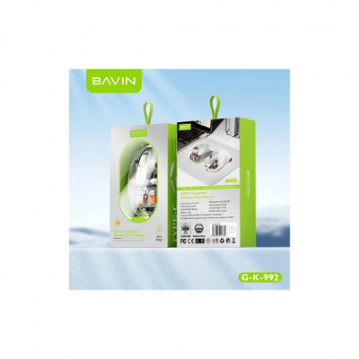 Мишка BAVIN G-K-992 RGB Wireless/Bluetooth White (G-K-992-WH)