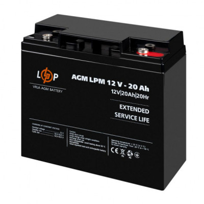 Батарея до ДБЖ LogicPower 12V 20Ah LP-6-DZM-20 (22882)