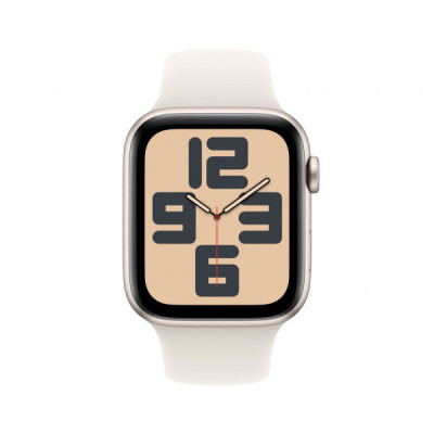 Смарт-годинник Apple Watch SE GPS + Cellular 40mm Starlight Aluminium Case with Starlight Sport Band - S/M (MXGJ3QH/A)