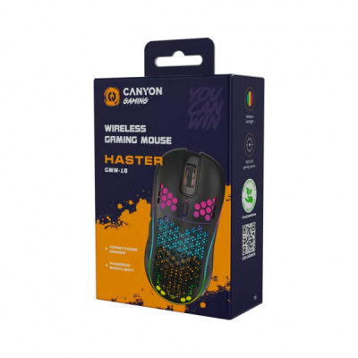 Мишка Canyon Haster GMW-18 Wireless Black (CND-SGMW18)