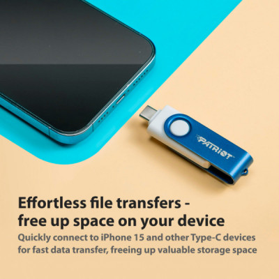 USB флеш накопичувач Patriot 1TB Xporter X550 USB 3.2/Type-C (PS1TX550AAD)