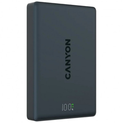 Батарея універсальна Canyon 10000mAh OnPower 511 PD20W Magnetic wireless MagSafe Black (CNS-CPB511B) Батарея універсальна Canyon 10000mAh OnPower 511 PD20W Magnetic wireless MagSafe Black (CNS-CPB511B)