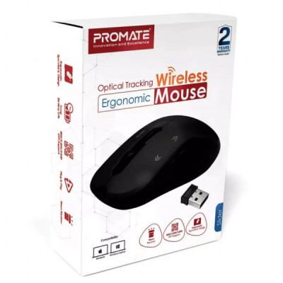 Мишка Promate Slider Wireless Black (slider.black) Мишка Promate Slider Wireless Black (slider.black)