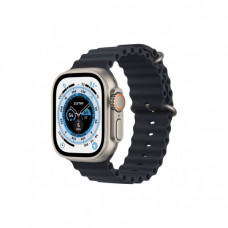 Смарт-годинник Apple Watch Ultra GPS + Cellular, 49mm Titanium Case with Midnight Ocean Band (MQFK3UL/A)