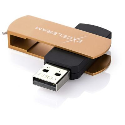 USB флеш накопичувач eXceleram 64GB P2 Series Brown/Black USB 2.0 (EXP2U2BRB64)