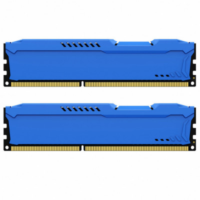 Модуль пам'яті для комп'ютера DDR3 16GB (2x8GB) 1600 MHz Fury Beast Blue Kingston Fury (ex.HyperX) (KF316C10BK2/16)