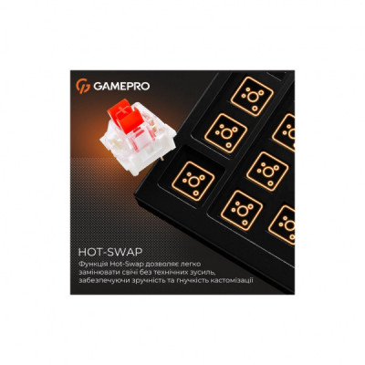Клавіатура GamePro Genesis Metallic MK144B Outemu Red Switch USB UA Black (MK144B)