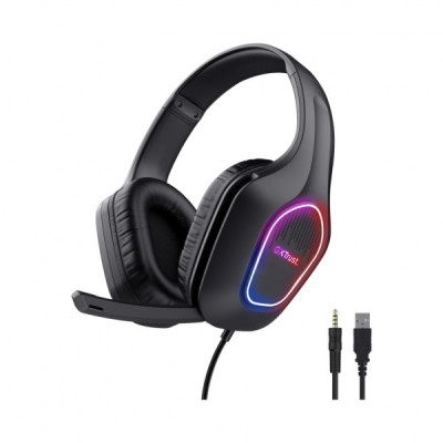 Навушники Trust GXT416 Zirox LED Black (25331)