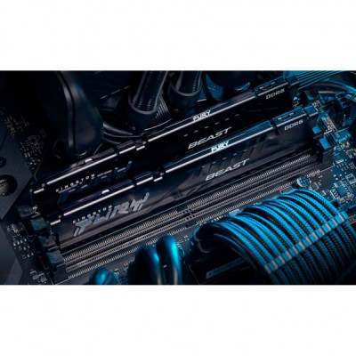 Модуль пам'яті для комп'ютера DDR5 64GB (2x32GB) 6000 MHz Beast EXPO Black Kingston Fury (ex.HyperX) (KF560C36BBE2K2-64)