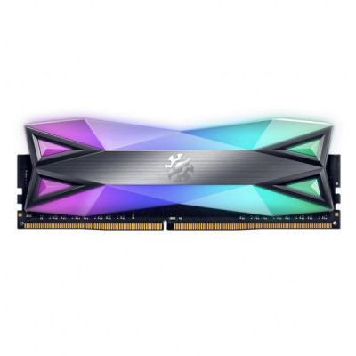 Модуль пам'яті для комп'ютера DDR4 8GB 3600 MHz XPG Spectrix D60G RGB Tungsten Gray ADATA (AX4U36008G18I-ST60)