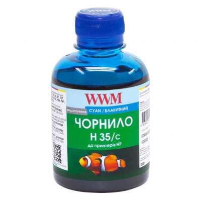 Чорнило WWM HP № 22/121/134/135/136/141 cyan (H35/C)