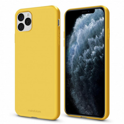 Чохол до мобільного телефона MakeFuture Flex Case (Soft-touch TPU) Apple iPhone 11 Pro Max Yellow (MCF-AI11PMYE)