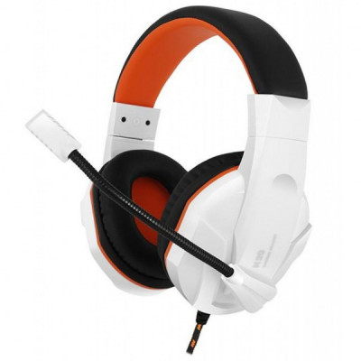 Навушники Gemix N20 White-Black-Orange Gaming