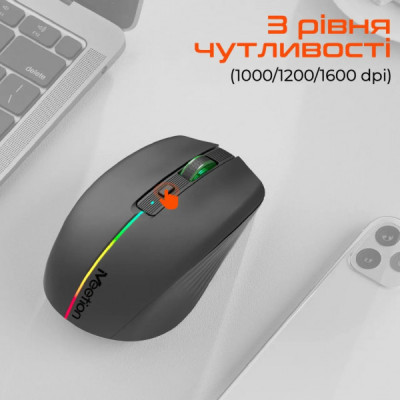 Мишка Meetion BTM002 Wireless/Bluetooth Black (MT-BTM002-A) Мишка Meetion BTM002 Wireless/Bluetooth Black (MT-BTM002-A)