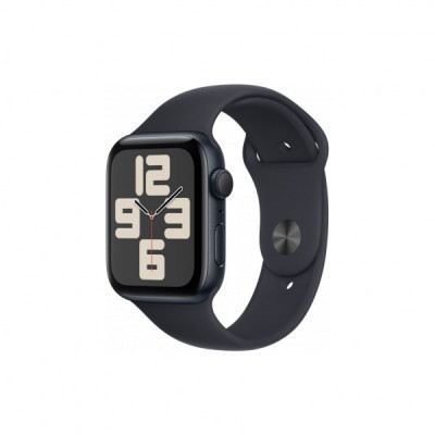 Смарт-годинник Apple Watch SE 2023 GPS 44mm Midnight Aluminium Case with Midnight Sport Band - S/M (MRE73QP/A)