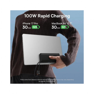 Батарея універсальна Baseus 25000mAh EnerFill FC41 145W, PD/3.1, QC/4.0, Black (E0028H01)