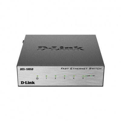 Комутатор мережевий D-Link DES-1005D/E