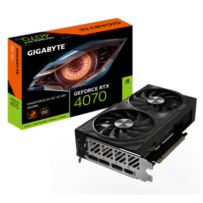 Відеокарта GIGABYTE GeForce RTX4070 12Gb WINDFORCE 2X OC (GV-N4070WF2OCV2-12GD)